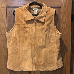 Vintage St. John’s Bay suede vest.